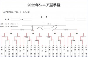 シニアマッチプレートーナメント表